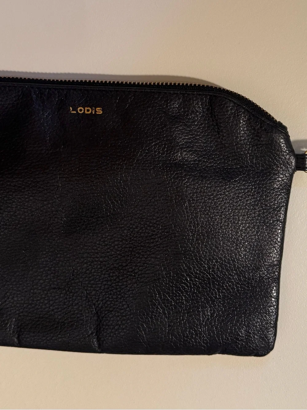 🔥 LODIS Black Genuine Leather Wristlet Clutch | Excellent Condition!